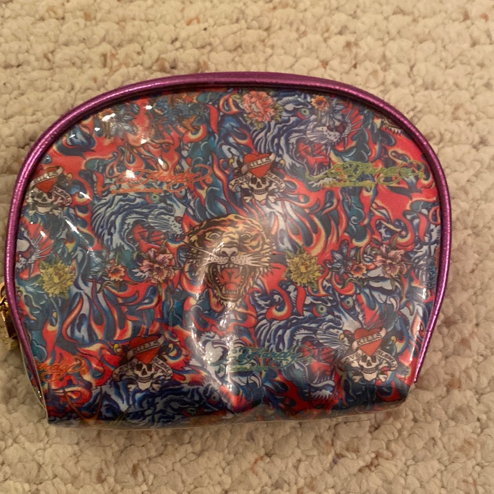 Small Ed hardy cosmetic pouch bag case